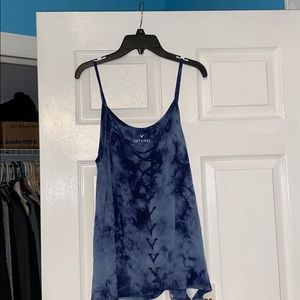 Tie Dye Blue Tank Top